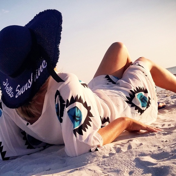 Evil Eye Swimsuit Cover Up - Picture 2 of 6